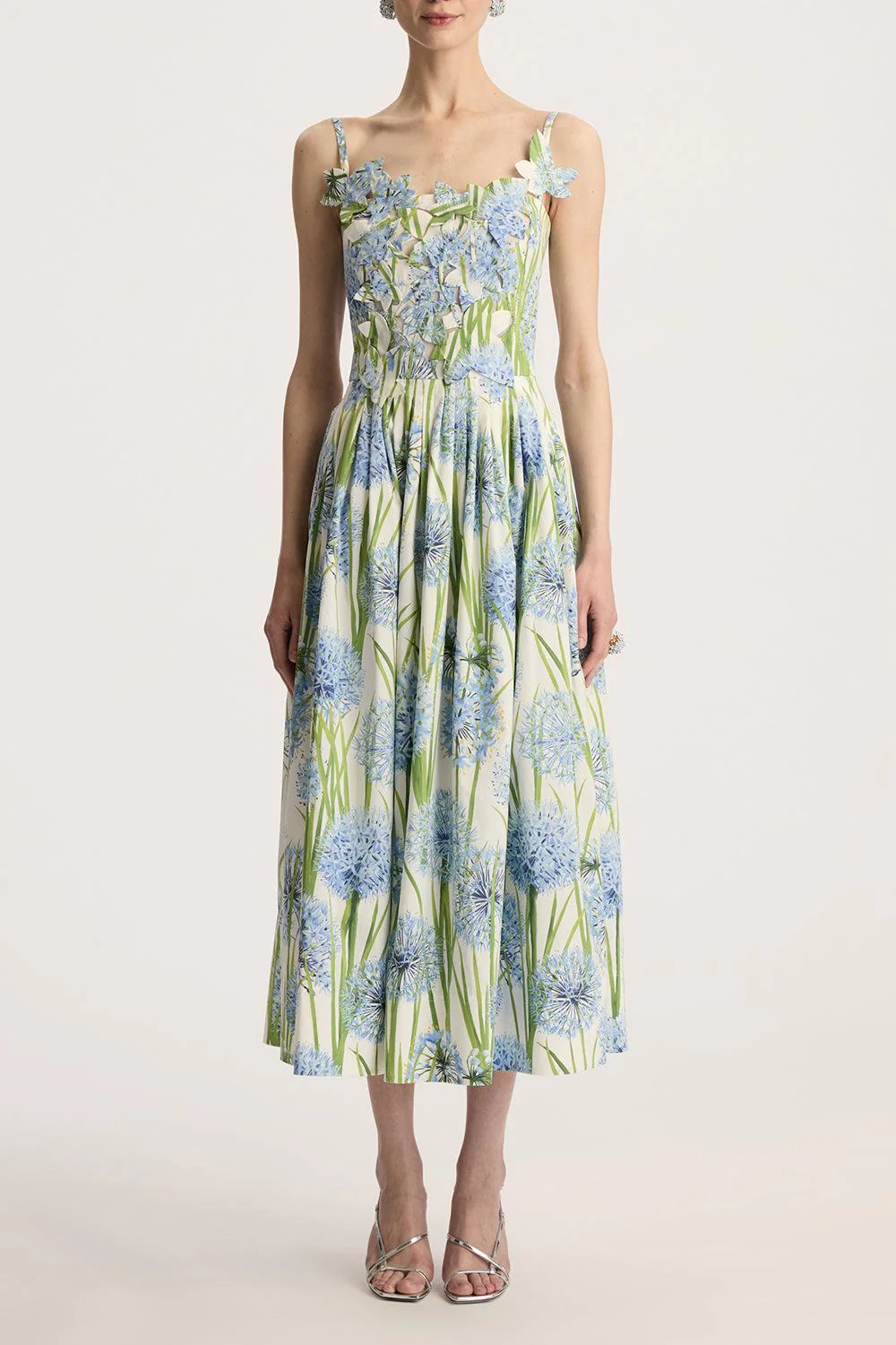 Sleeveless Alliums Embroidered Dress - Image 2