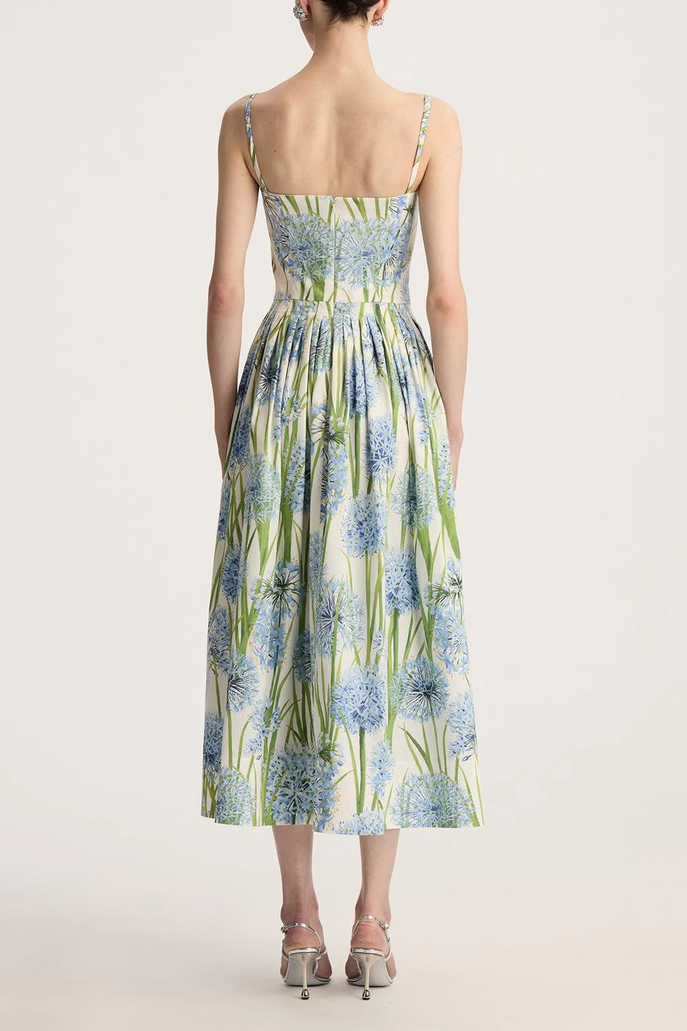 Sleeveless Alliums Embroidered Dress - Image 5