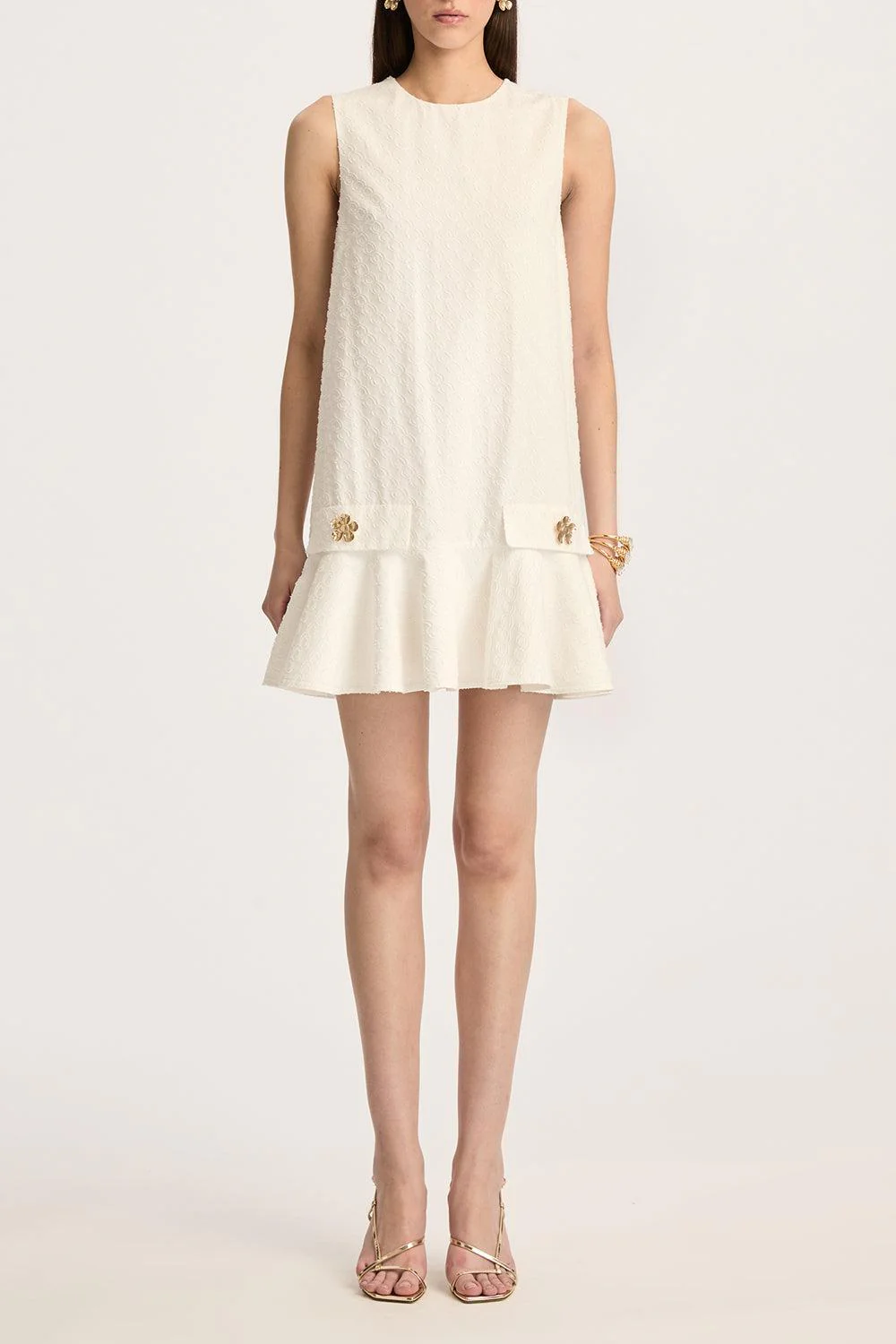 Sleeveless Bubble Hem Oscar Chain Dress - Image 2