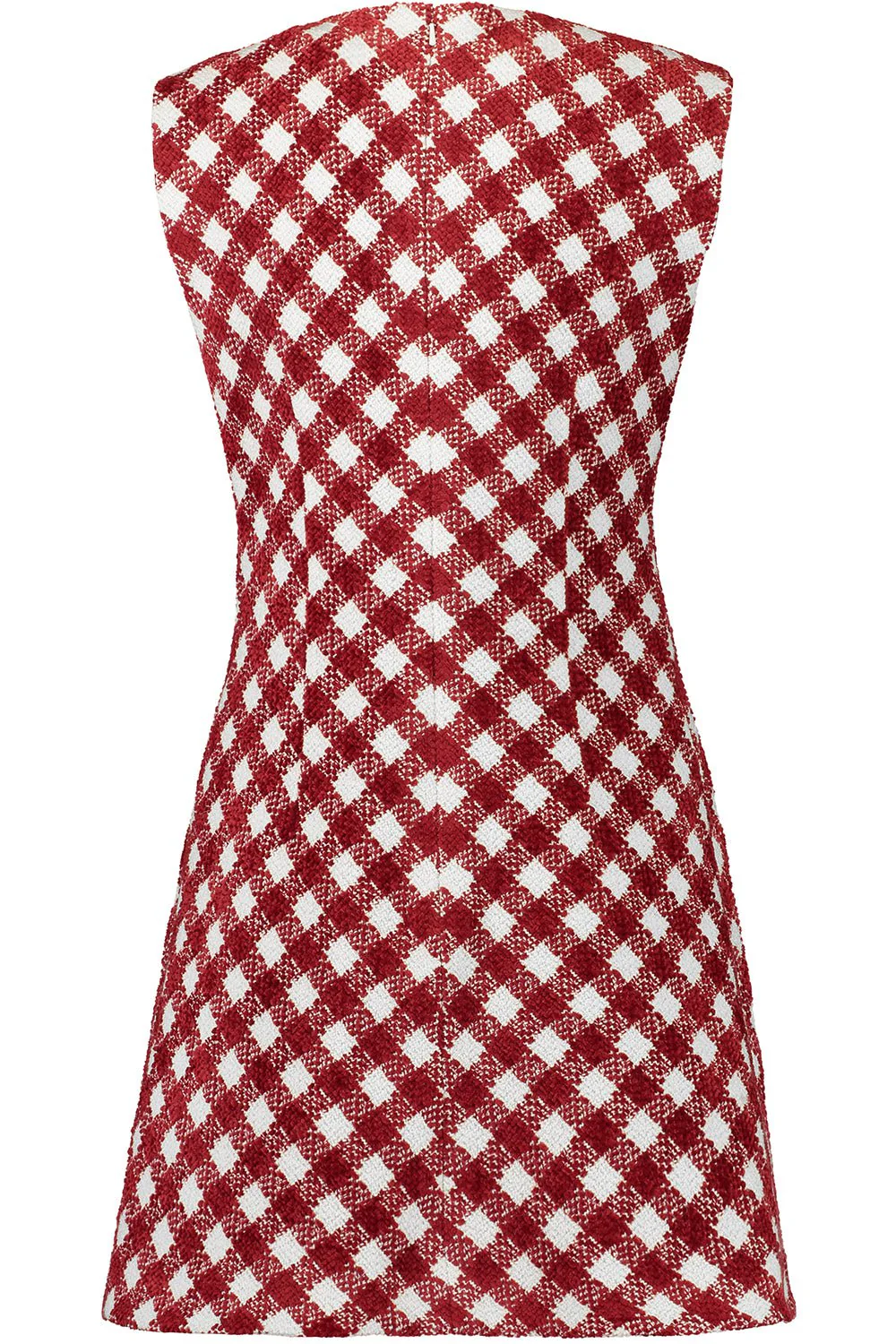 Sleeveless Check Shift Dress - Image 6