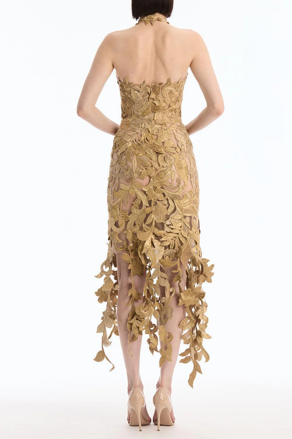 Sleeveless Corded Florals Cocktail Dress - Image 2