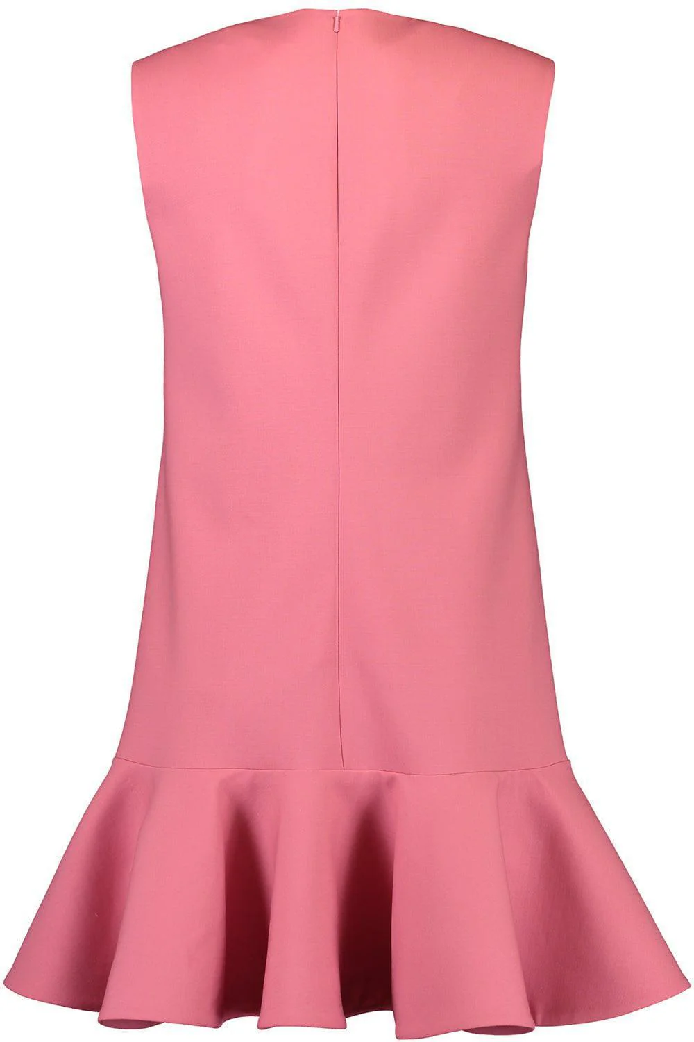 Sleeveless Flounce Mini Dress - Dark Rose - Image 5