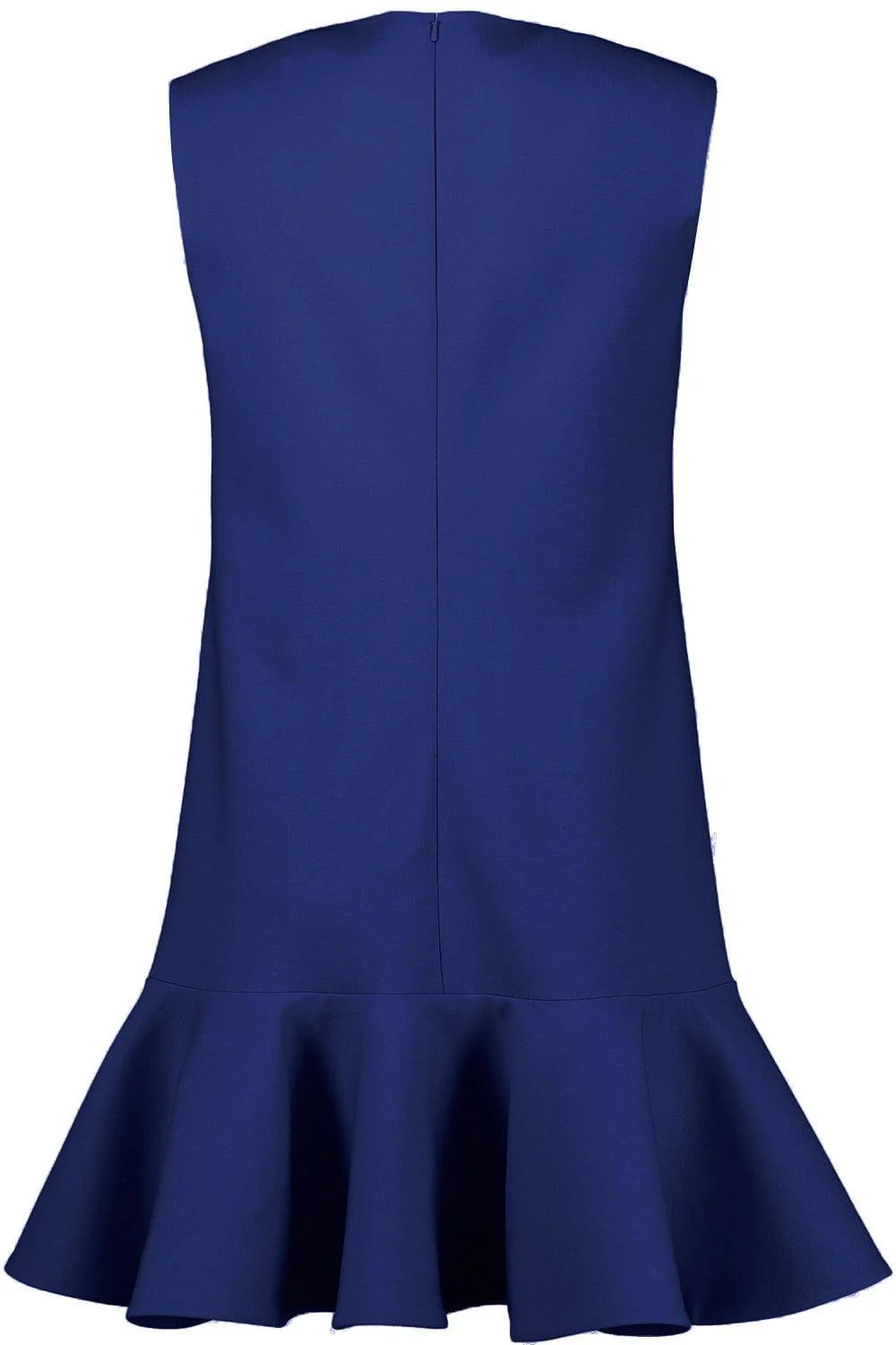 Sleeveless Flounce Mini Dress - Navy - Image 5