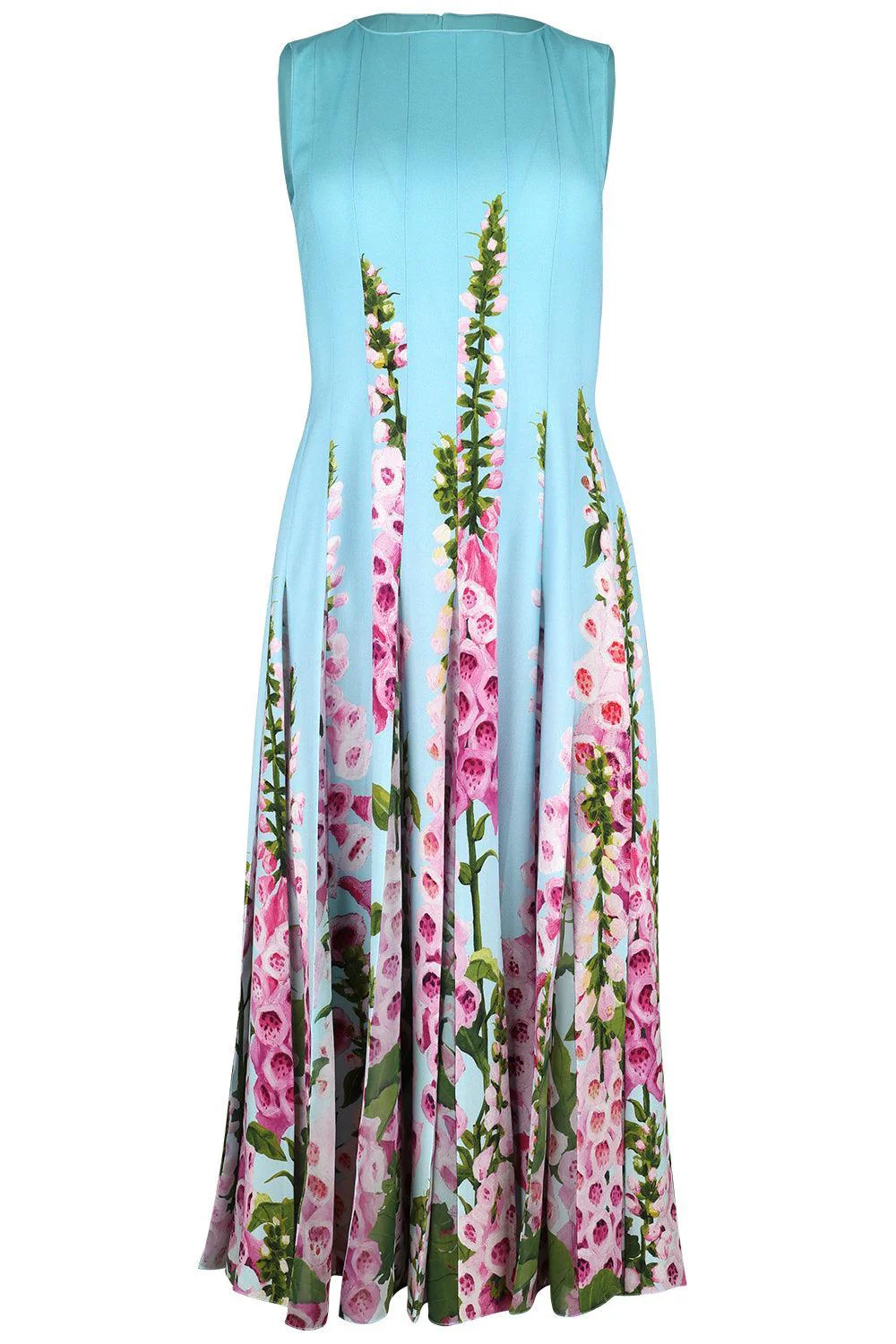 Sleeveless Foxgloves Insert Dress