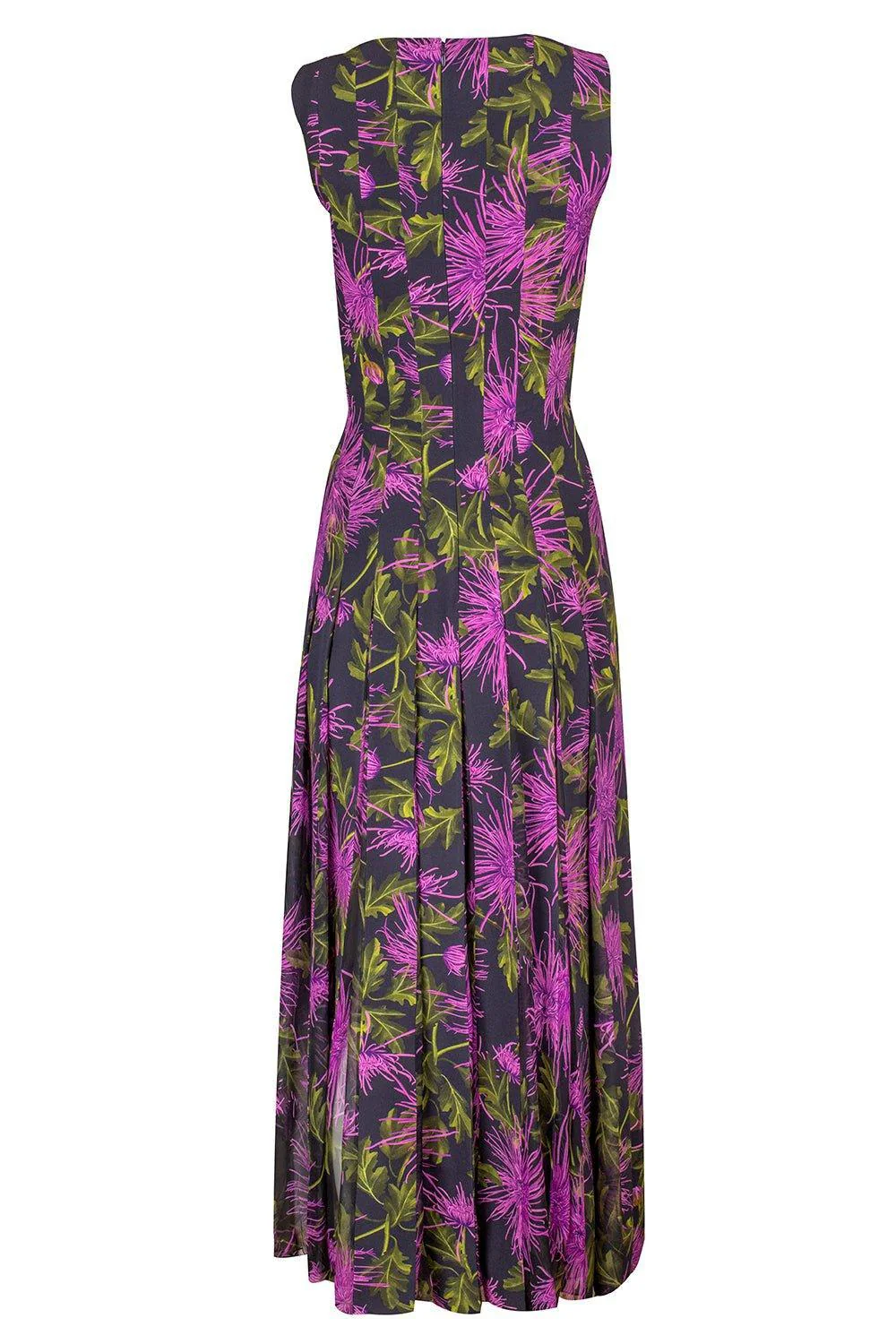 Sleeveless Inset Godet Dress - Image 3