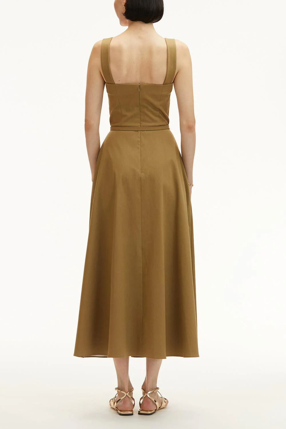 Sleeveless Painted Roses Dress - Image 5