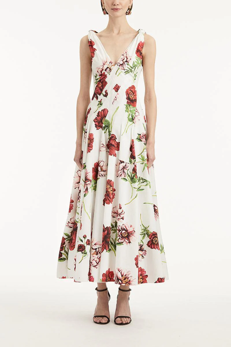 Sleeveless Peony Day Dress - Image 2