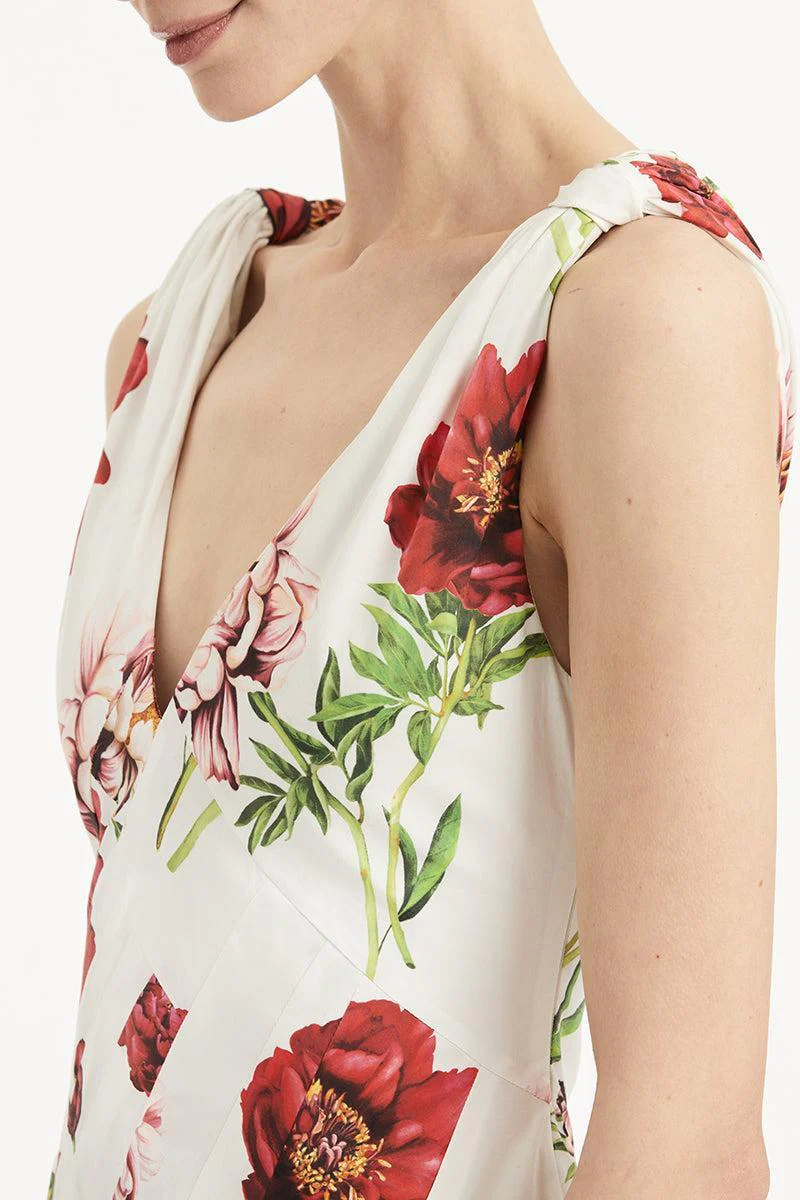 Sleeveless Peony Day Dress - Image 4