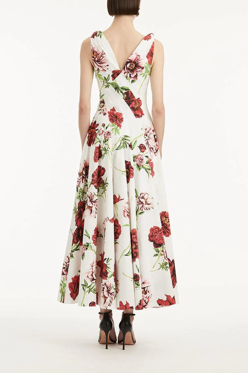 Sleeveless Peony Day Dress - Image 5