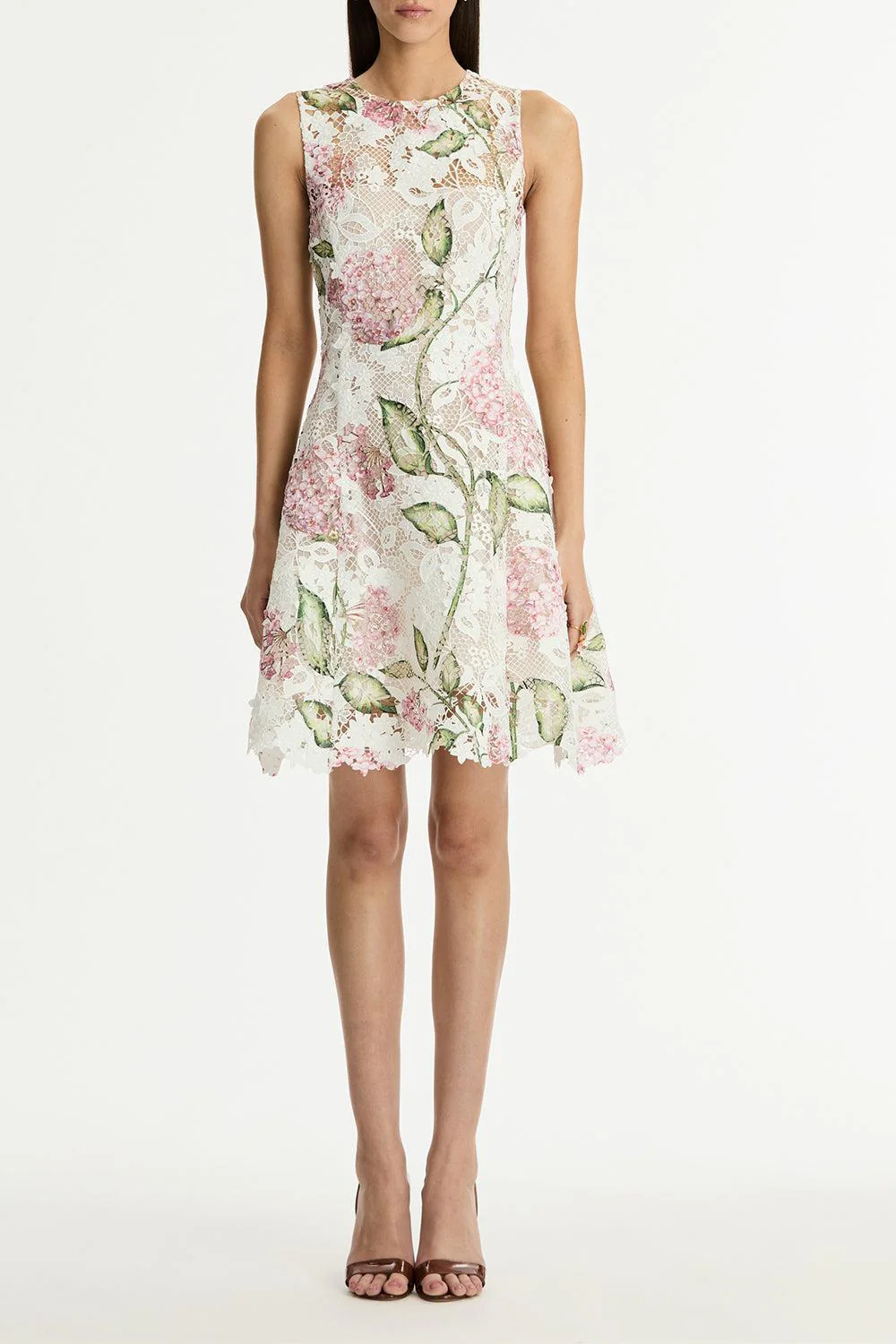 Sleeveless Porcelain Flowers Day Dress - Image 2