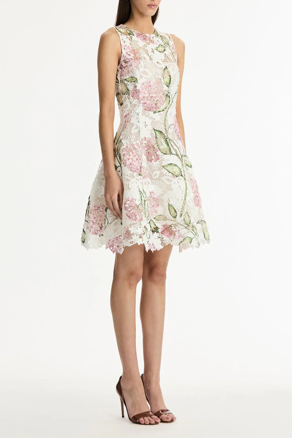 Sleeveless Porcelain Flowers Day Dress - Image 3