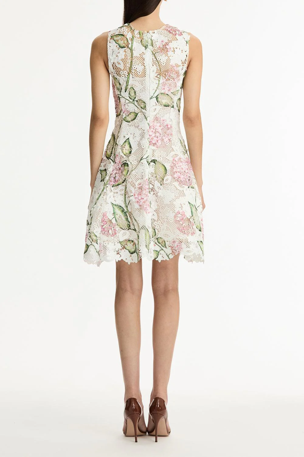 Sleeveless Porcelain Flowers Day Dress - Image 4
