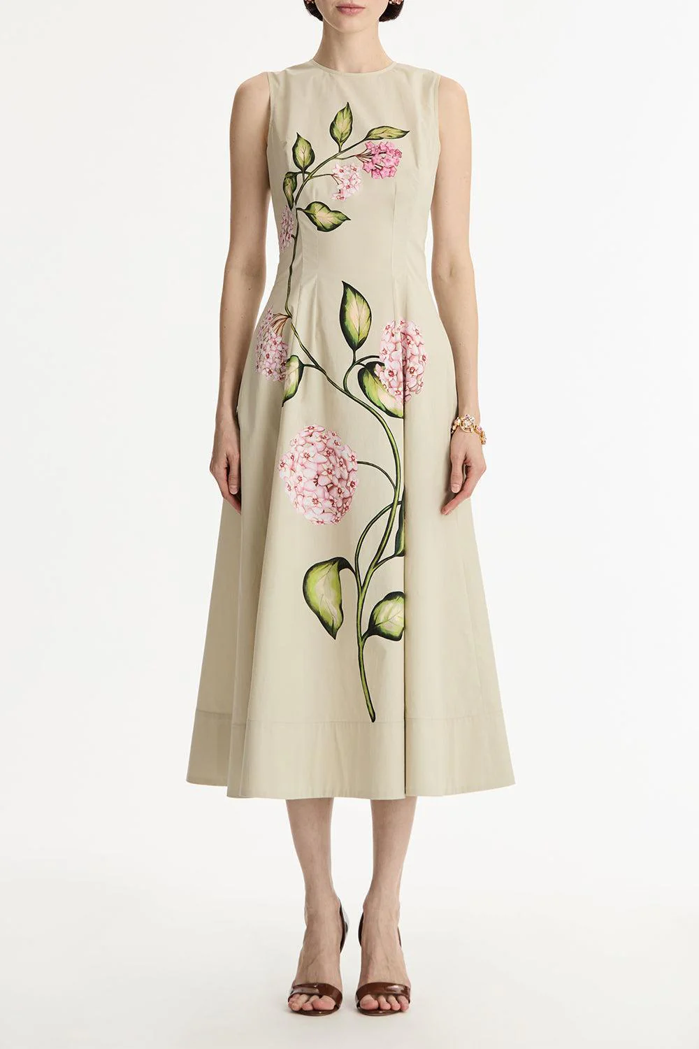 Sleeveless Porcelain Flowers Dress - Image 2