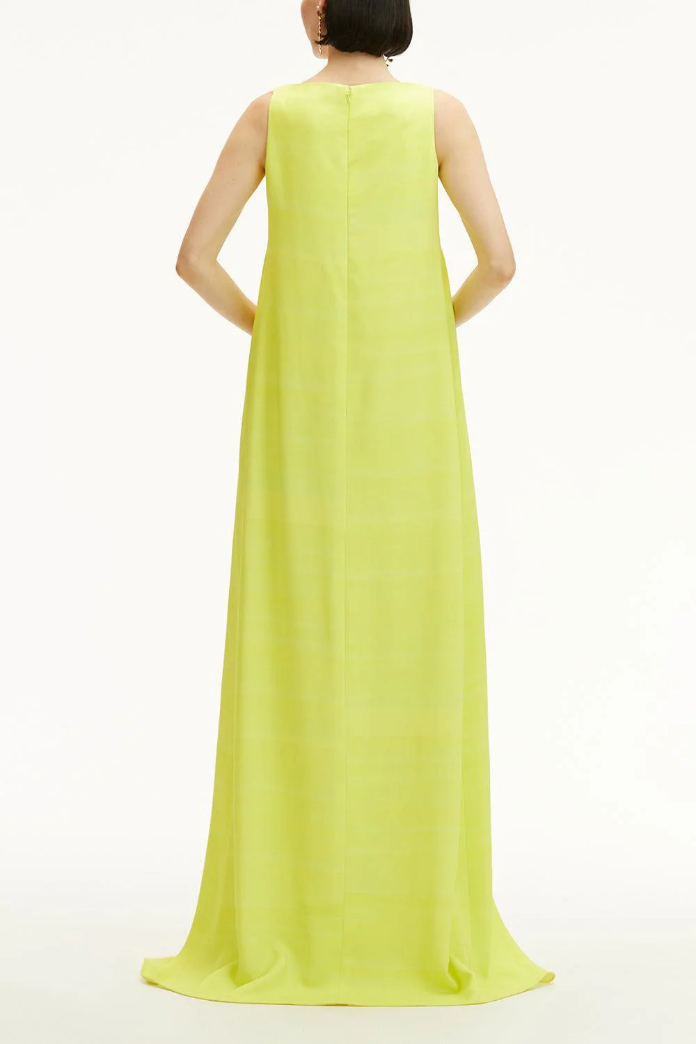 Sleeveless Scoop Neck Painted Roses Dress - Image 5