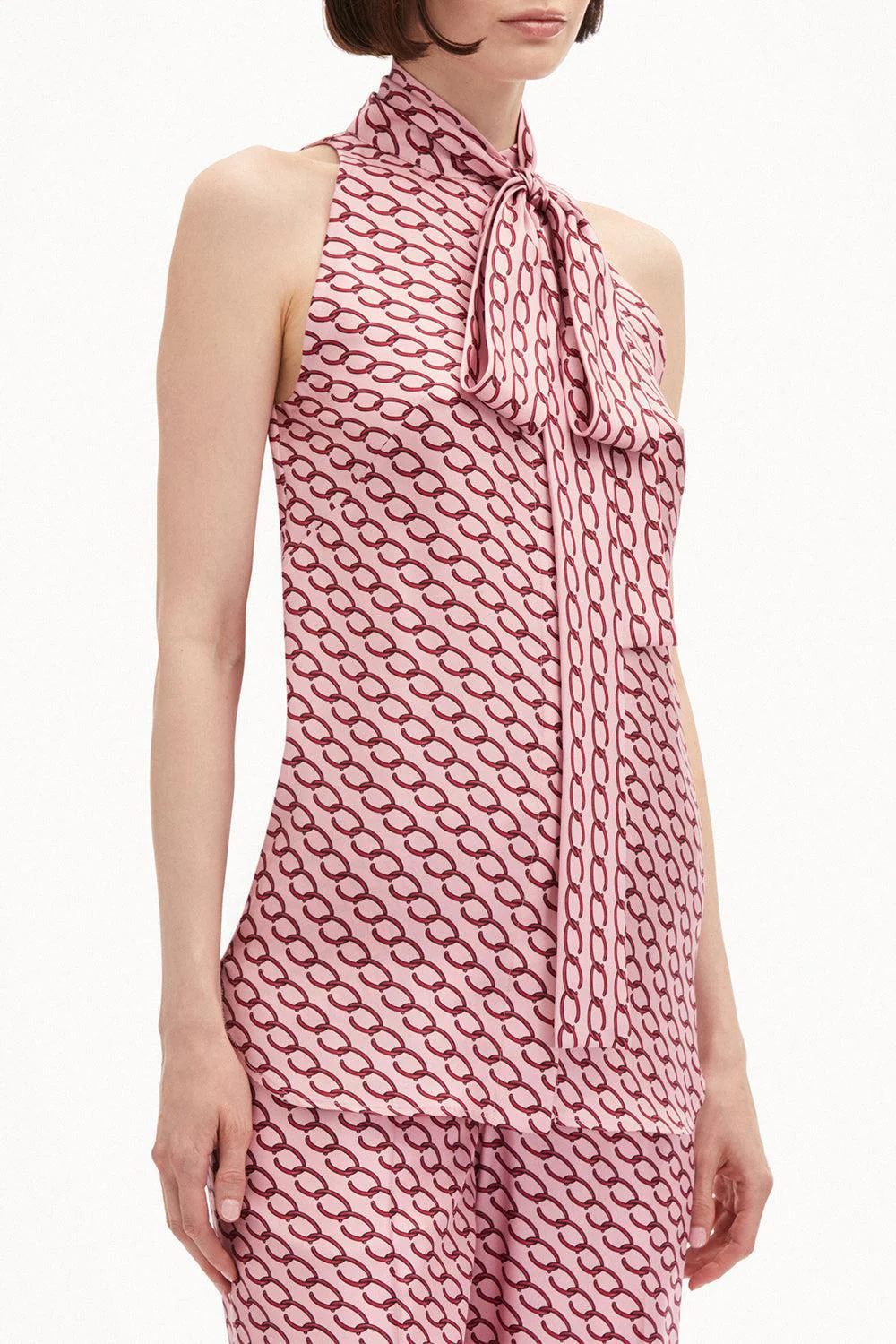 Sleeveless Small Chain Blouse - Image 4