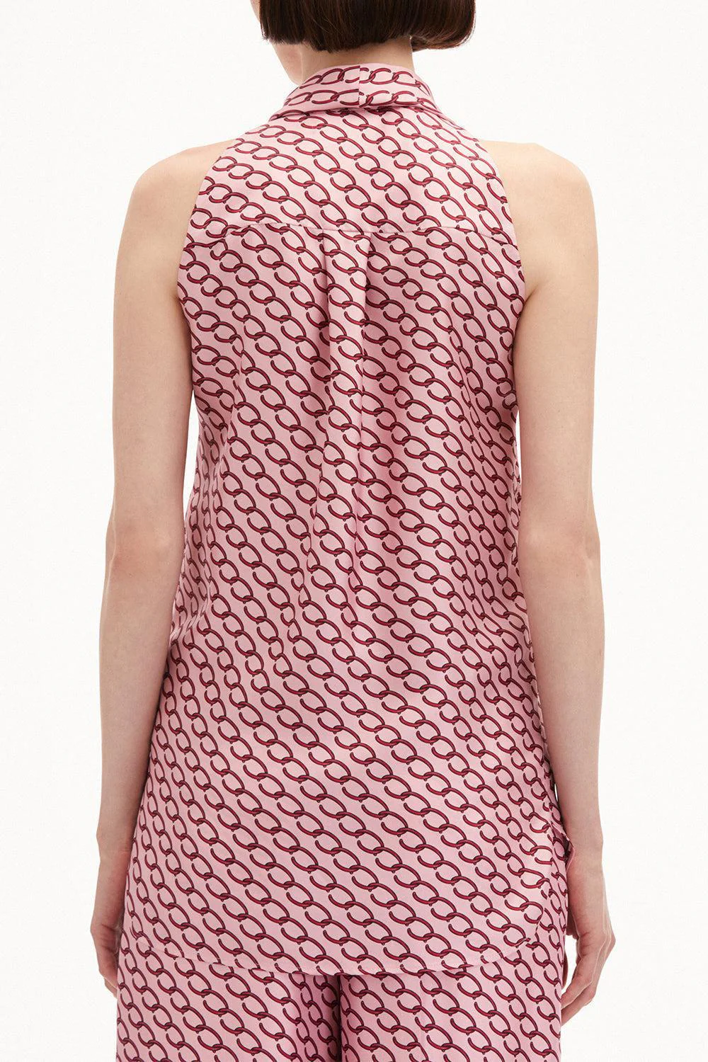 Sleeveless Small Chain Blouse - Image 5