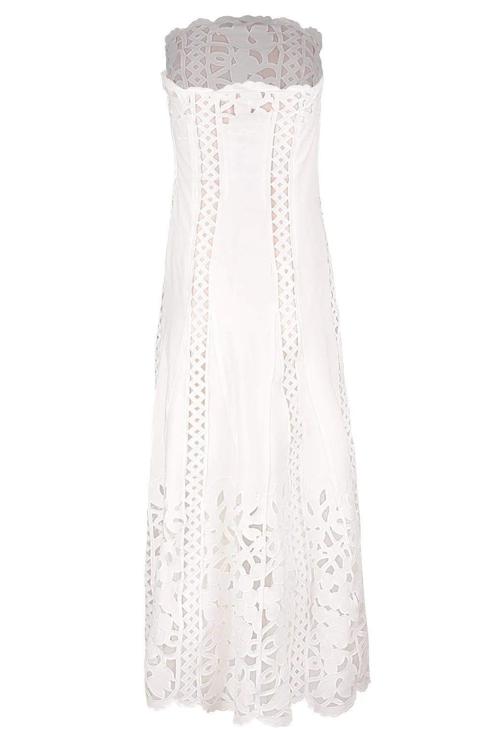 Strapless Floral A Line Dress - Image 5