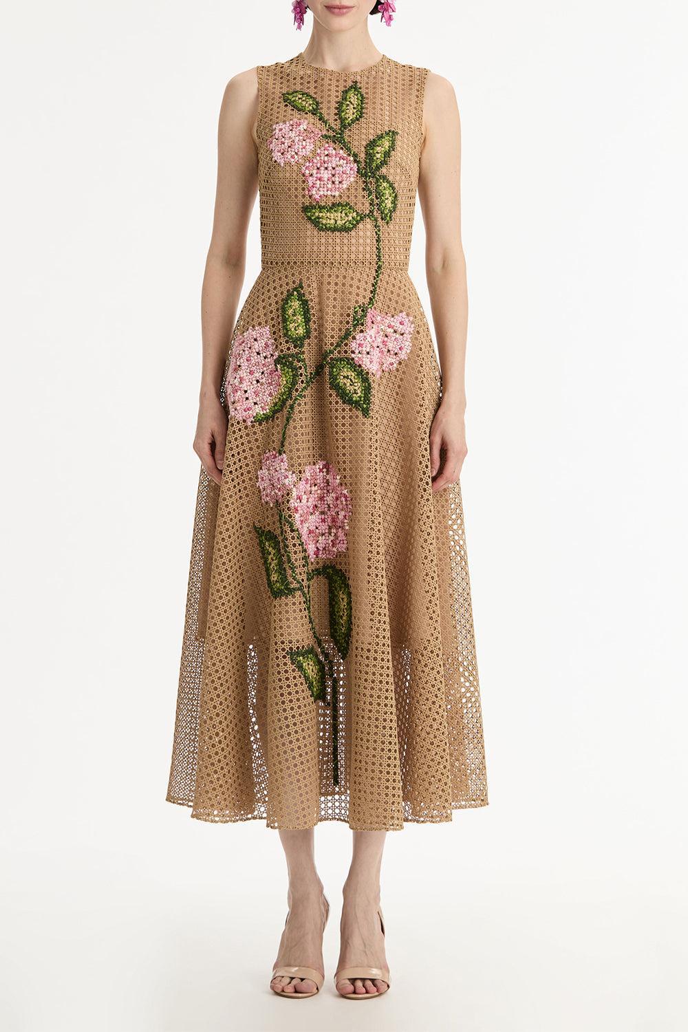 Stretch Embroidered Day Dress - Image 2
