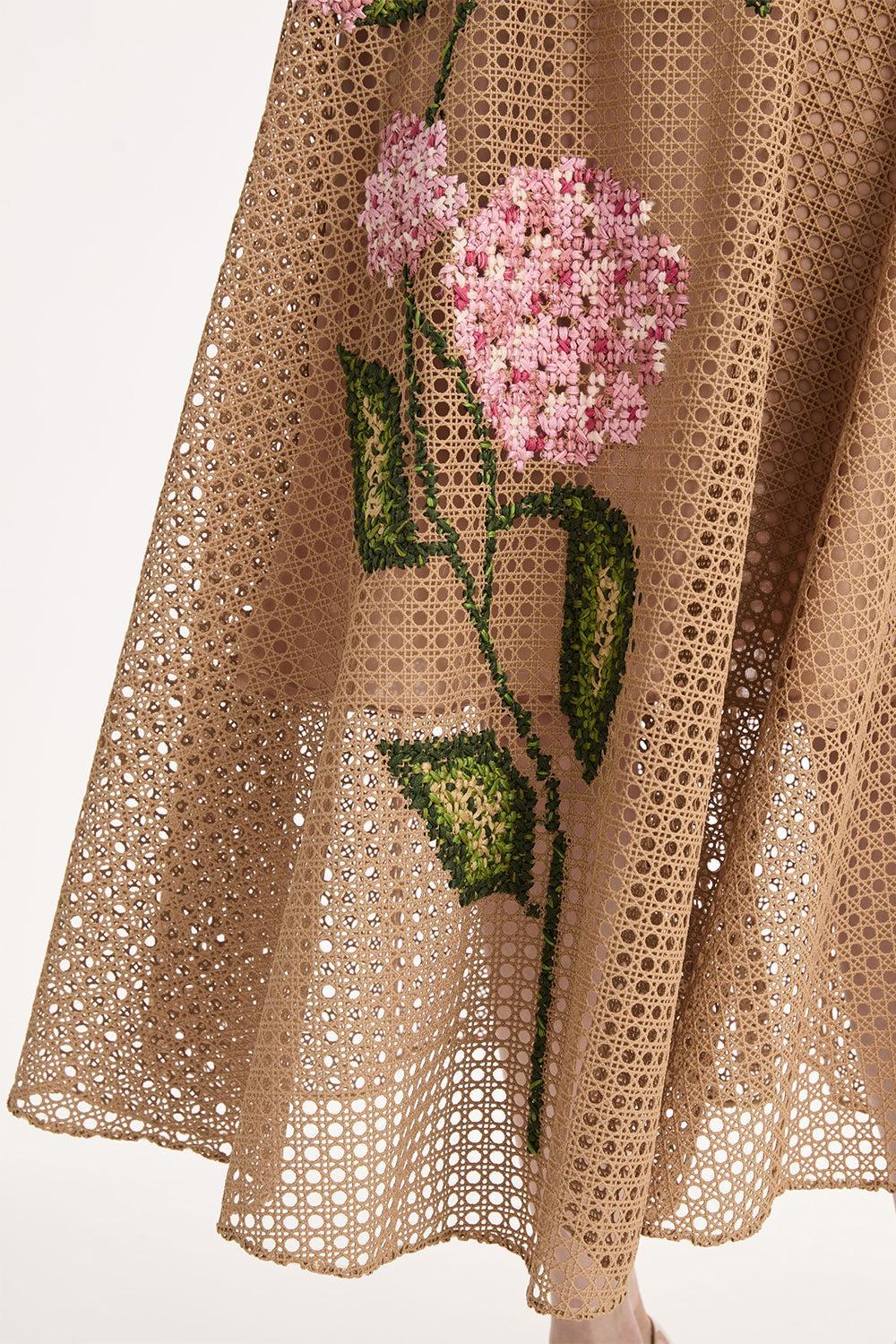 Stretch Embroidered Day Dress - Image 4