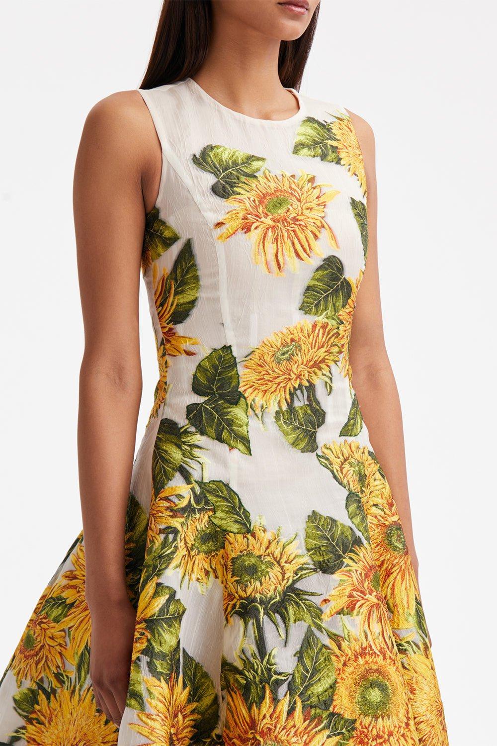 Sunflower Fil Coupe Cocktail Dress - Image 3