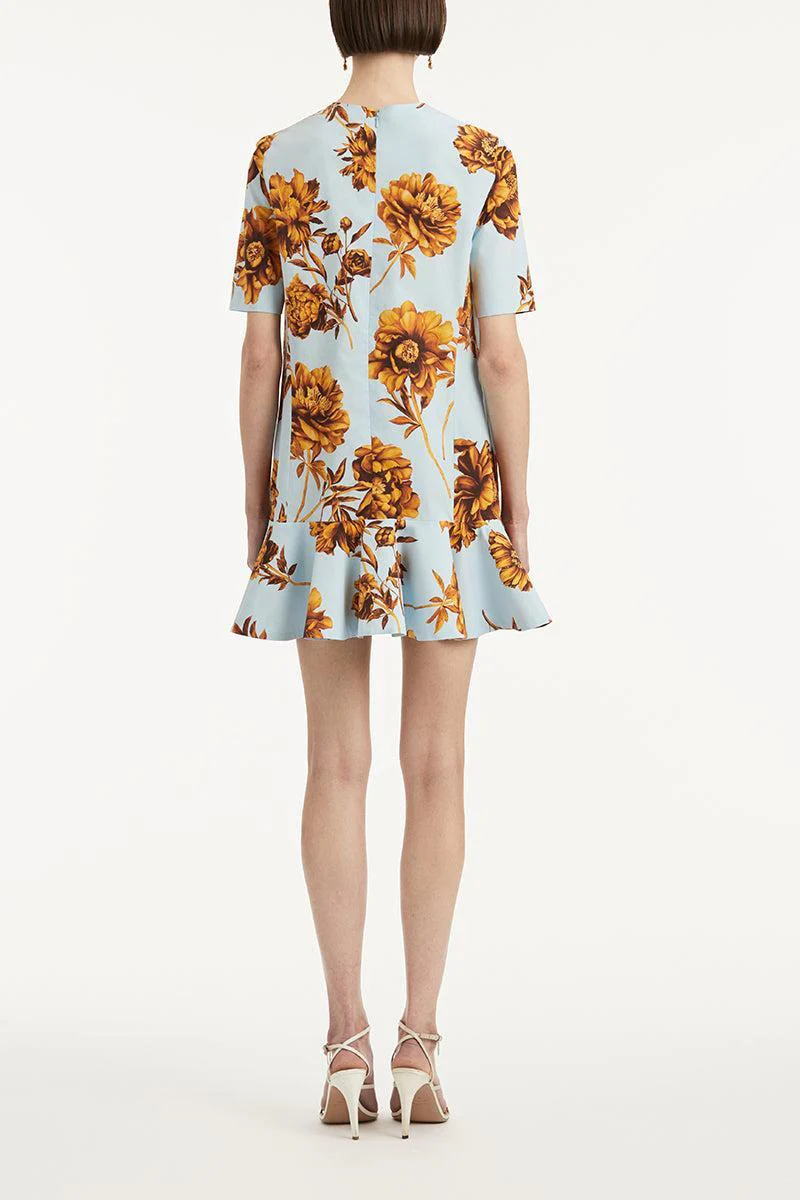 Tonal Peony Print Day Dress - Image 5