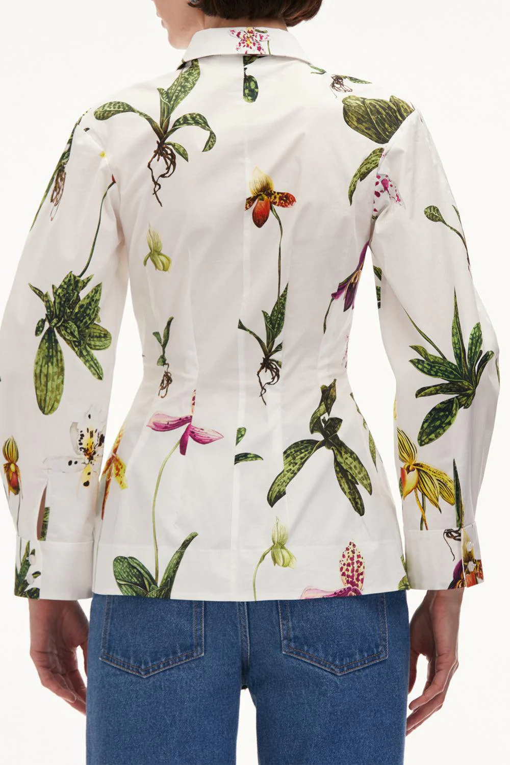 Zip Front Orchid Blouse - Image 4