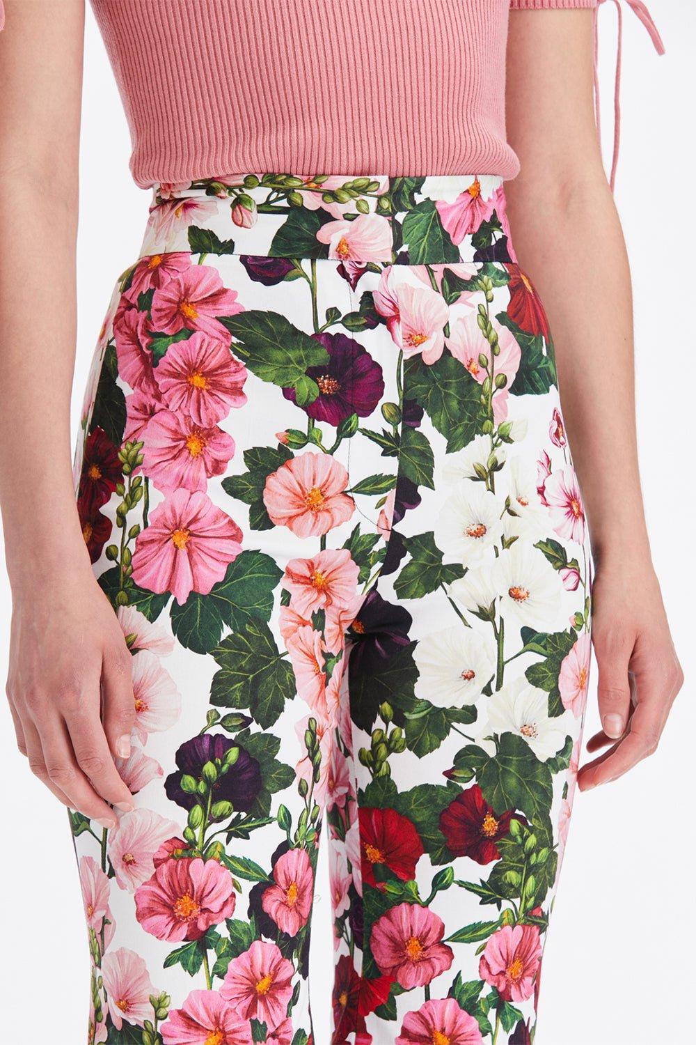 Zip Front Pant - Hollyhock