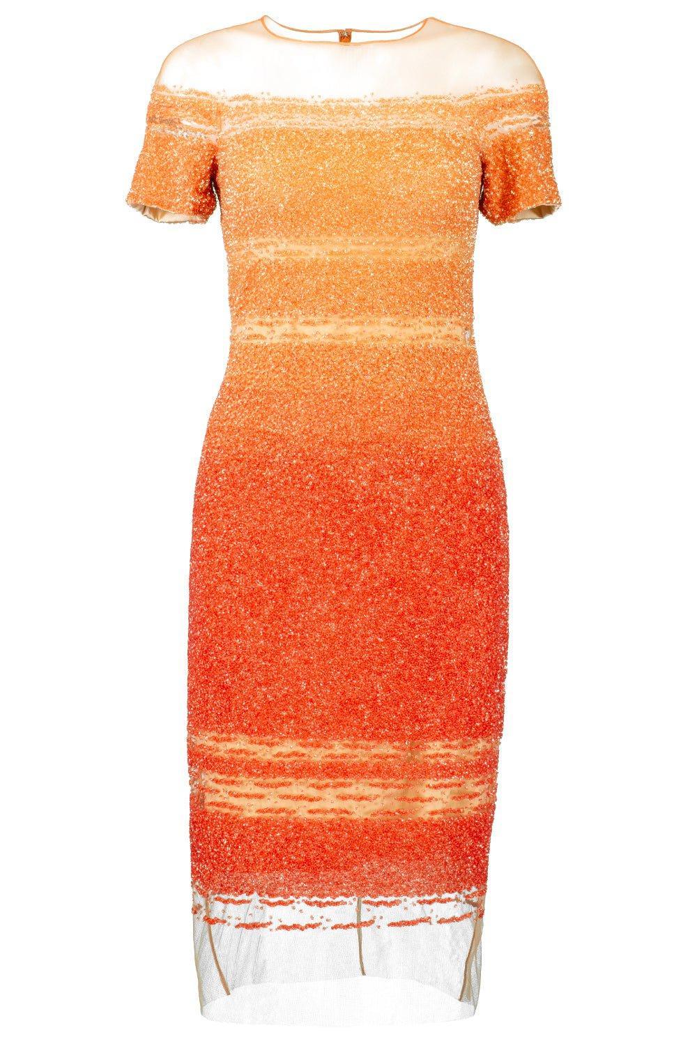 Signature Sequin Cocktail Dress - Dark Poppy