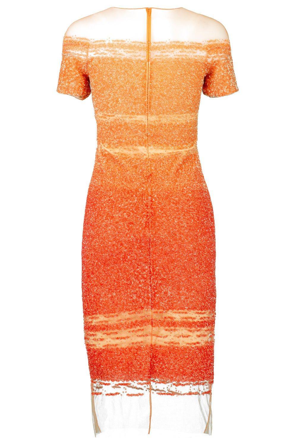 Signature Sequin Cocktail Dress - Dark Poppy - Image 5