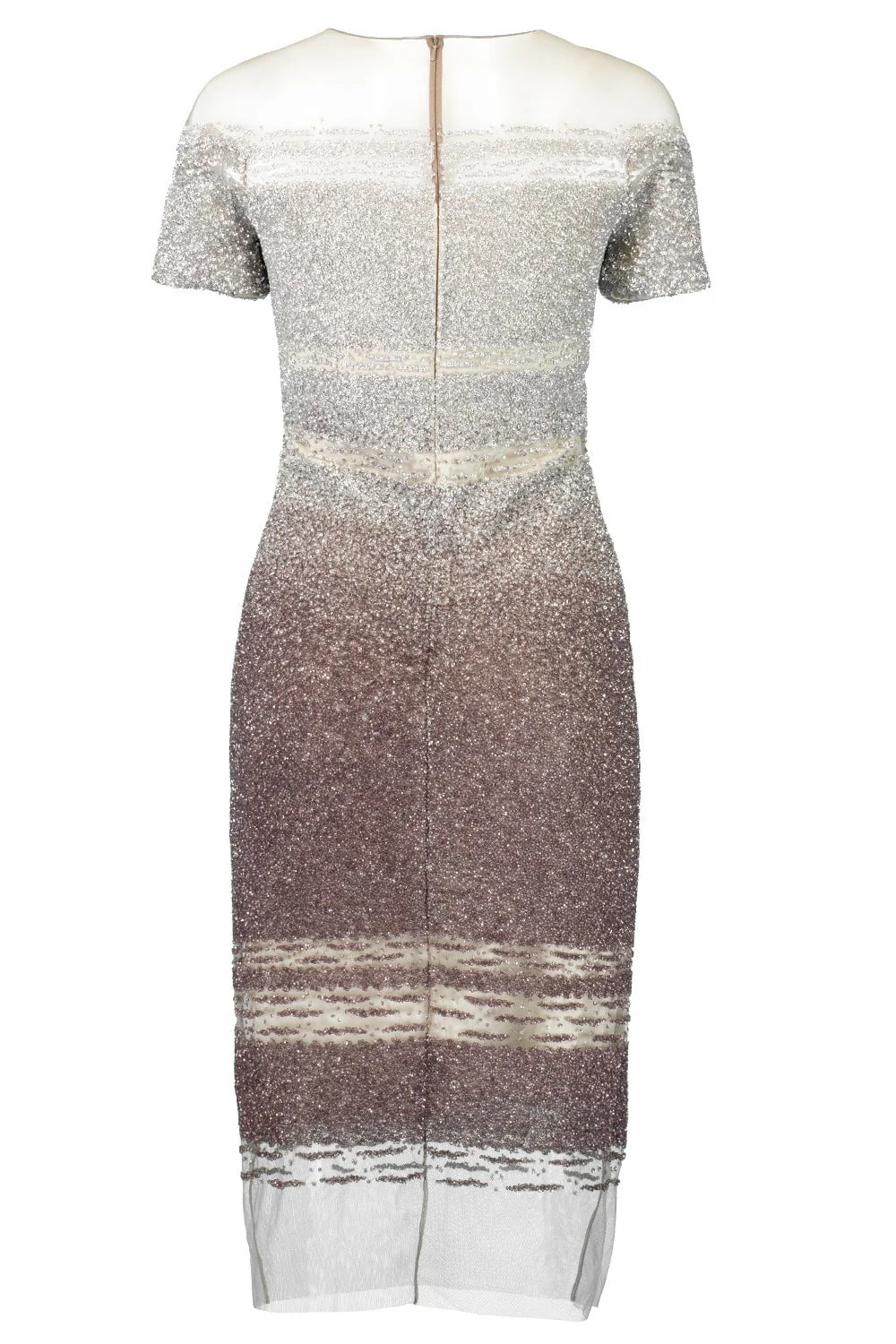 Signature Sequin Cocktail Dress - Silver Grey - Image 4