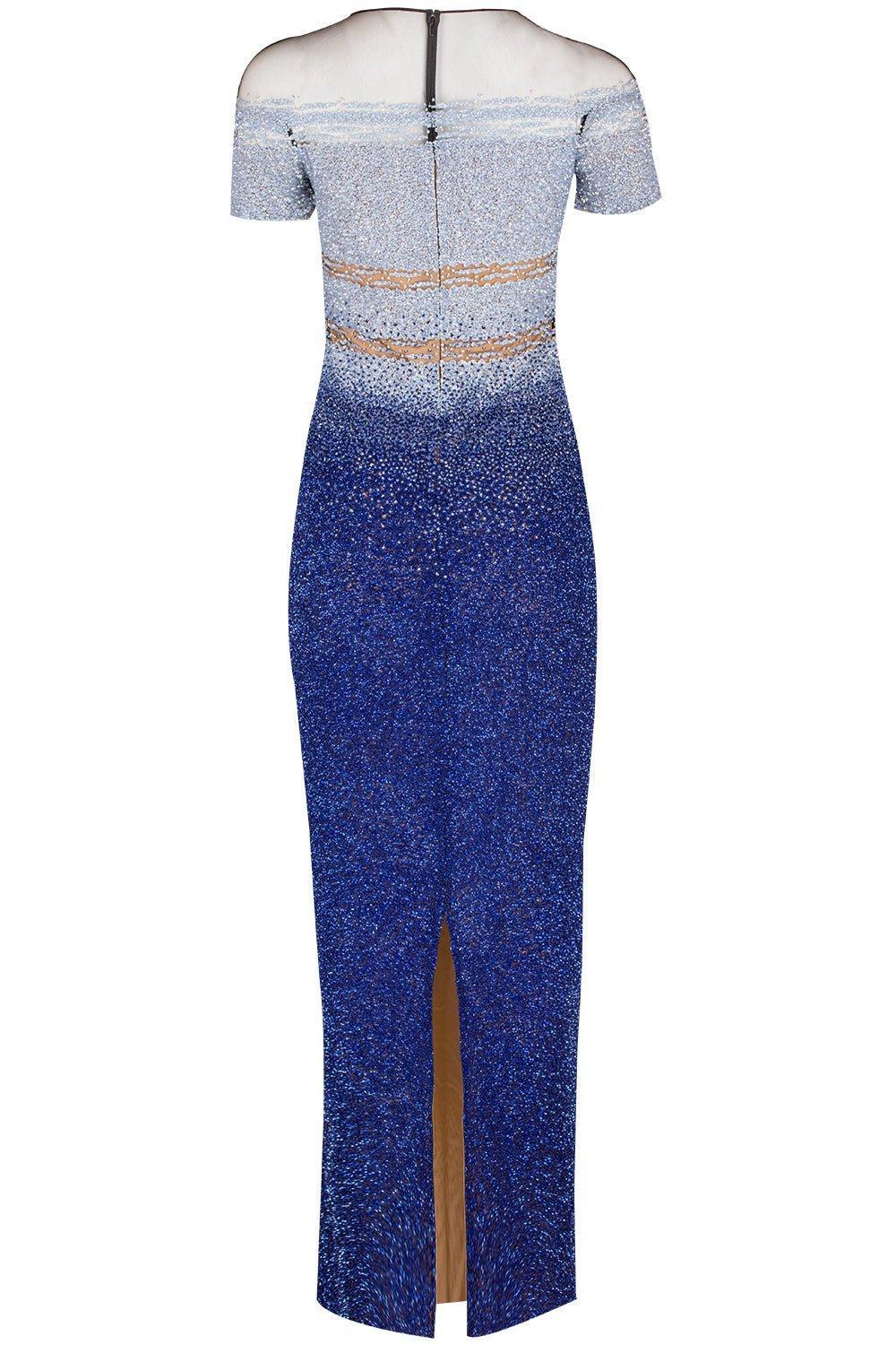 Signature Sequin Gown - Navy - Image 5