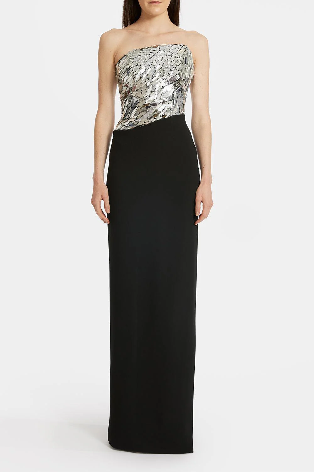 Strapless Asymmetric Gown
