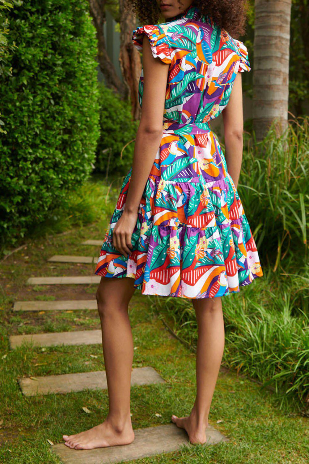 Tropicana Ruffle Dress - Image 3