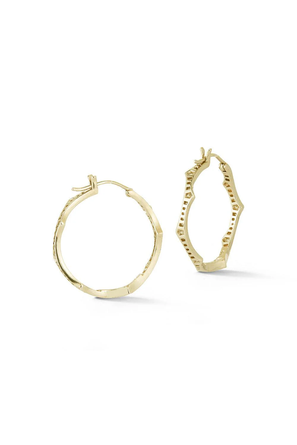 Briar Diamond Hoop Earrings