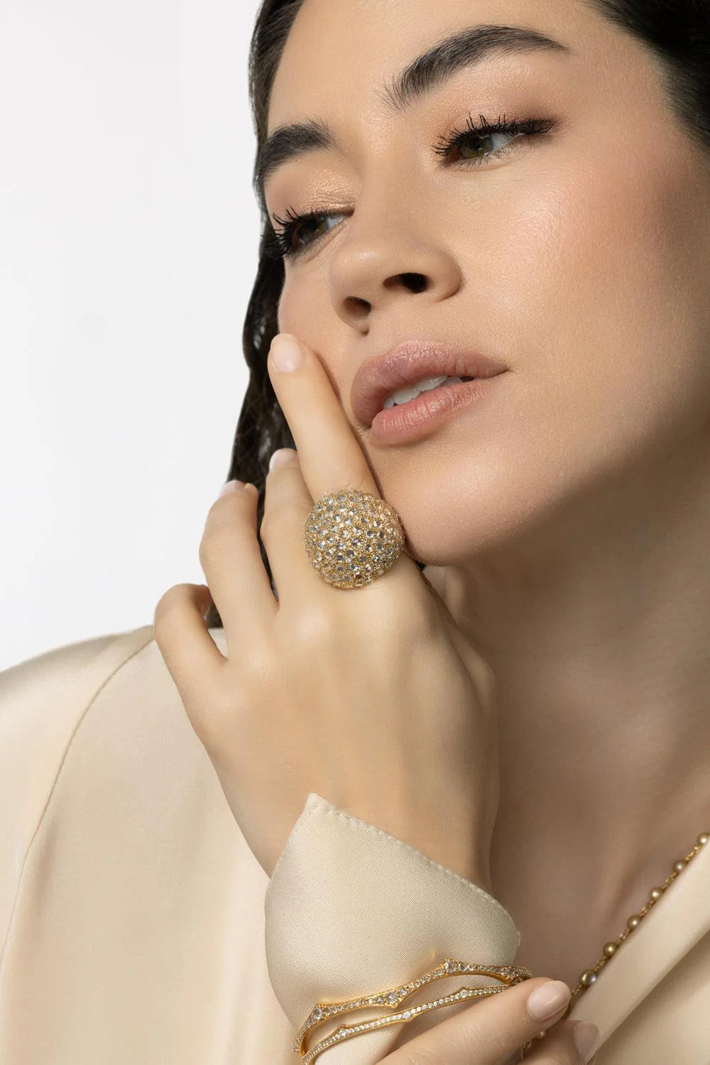 Domed Diamond Ecclesia Ring - Image 4