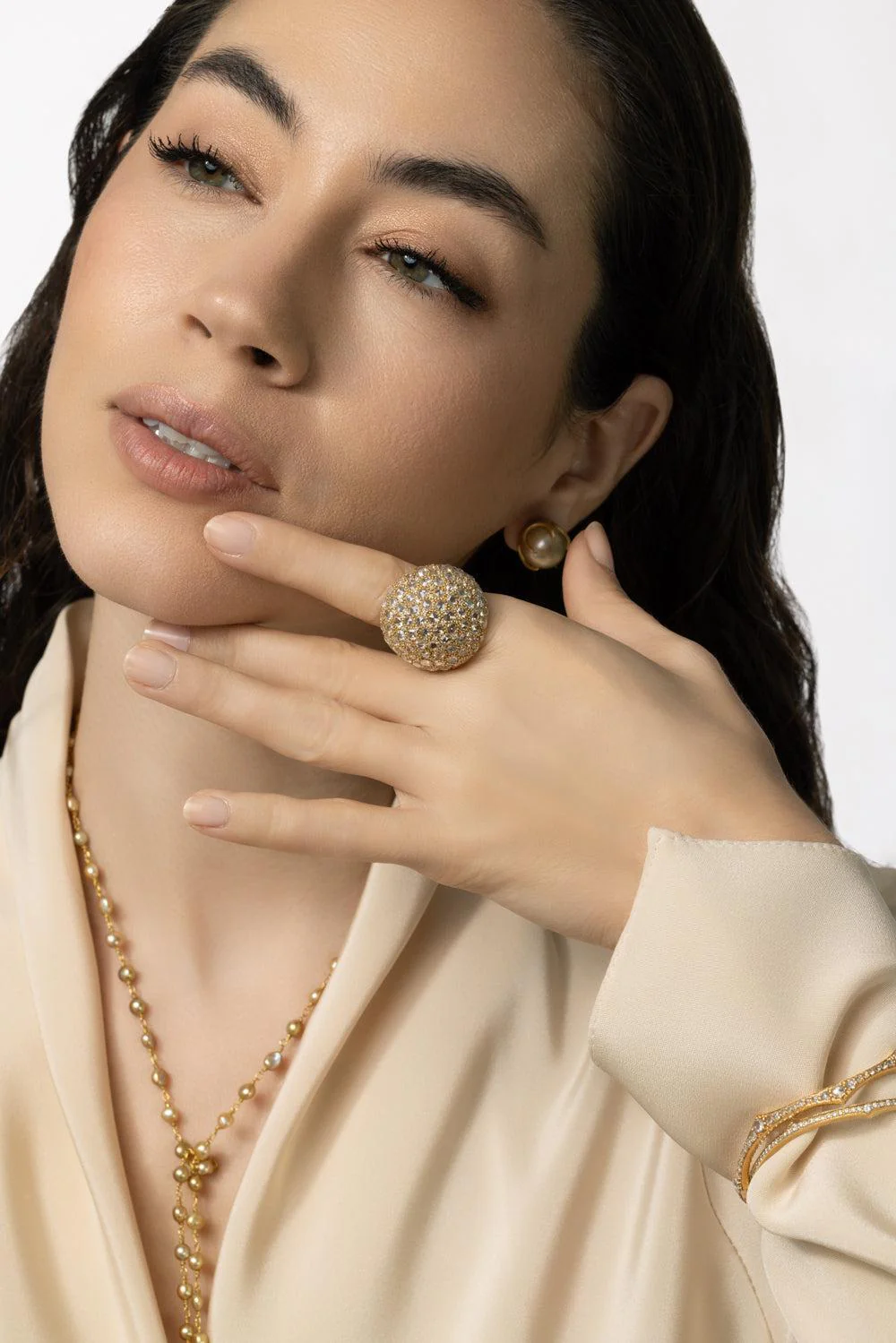 Domed Diamond Ecclesia Ring - Image 5
