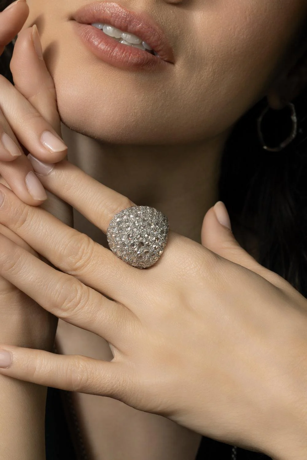 Domed Diamond Ecclesia Ring - Image 6