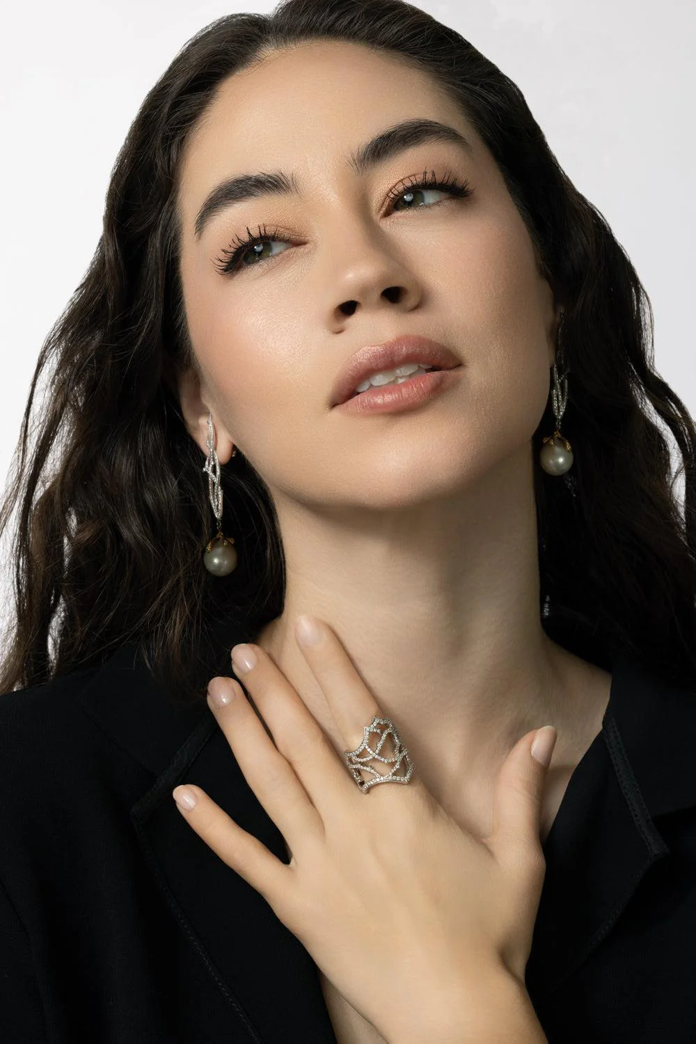 Eleven Pearl Diamond Briar Earrings - Image 3