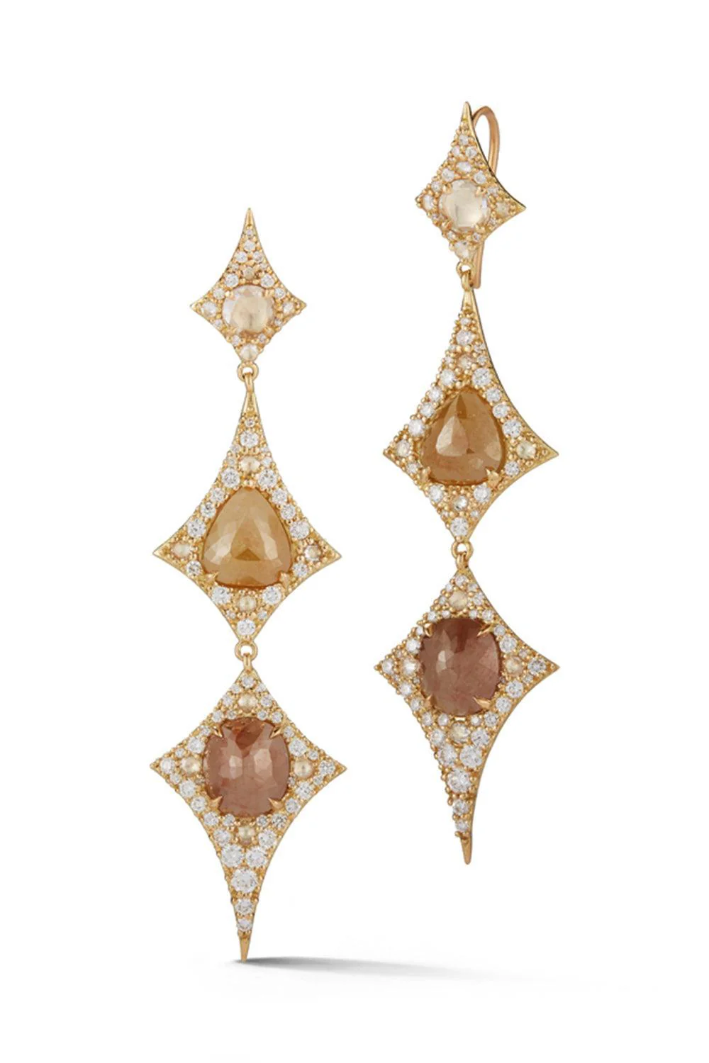 Fancy Diamond Serengeti Earrings