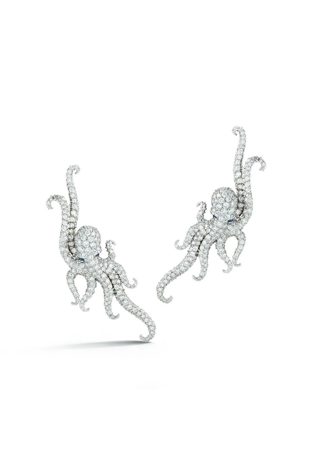 Hanging Diamond Octopus Ear Climbers