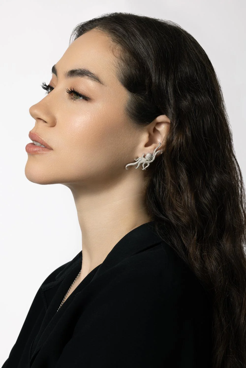 Hanging Diamond Octopus Ear Climbers - Image 2