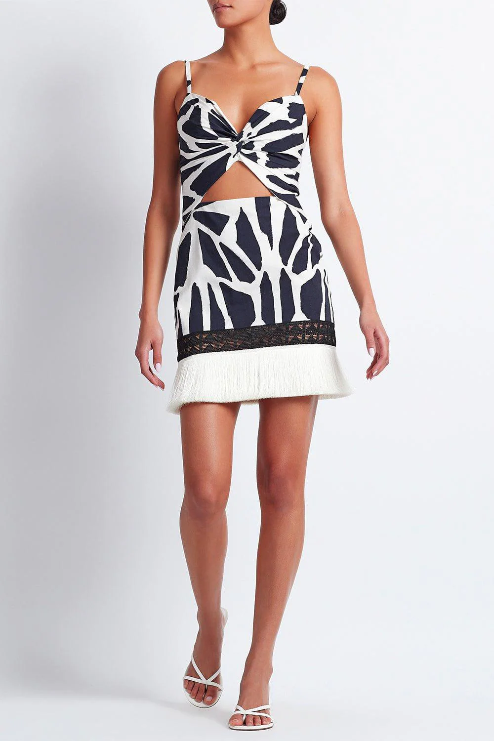 Fringe Trim Mini Dress - Image 2