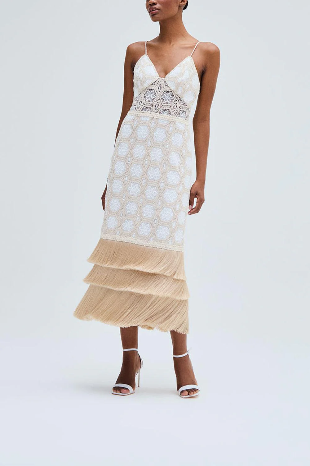 Plunge Midi Dress - Image 2