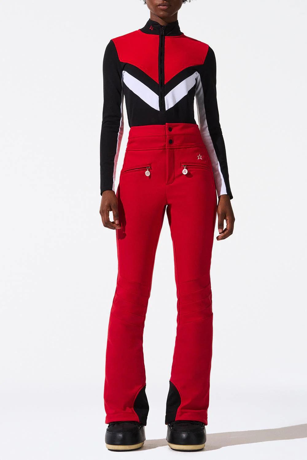 Aurora Flare Ski Pant - Red - Image 2