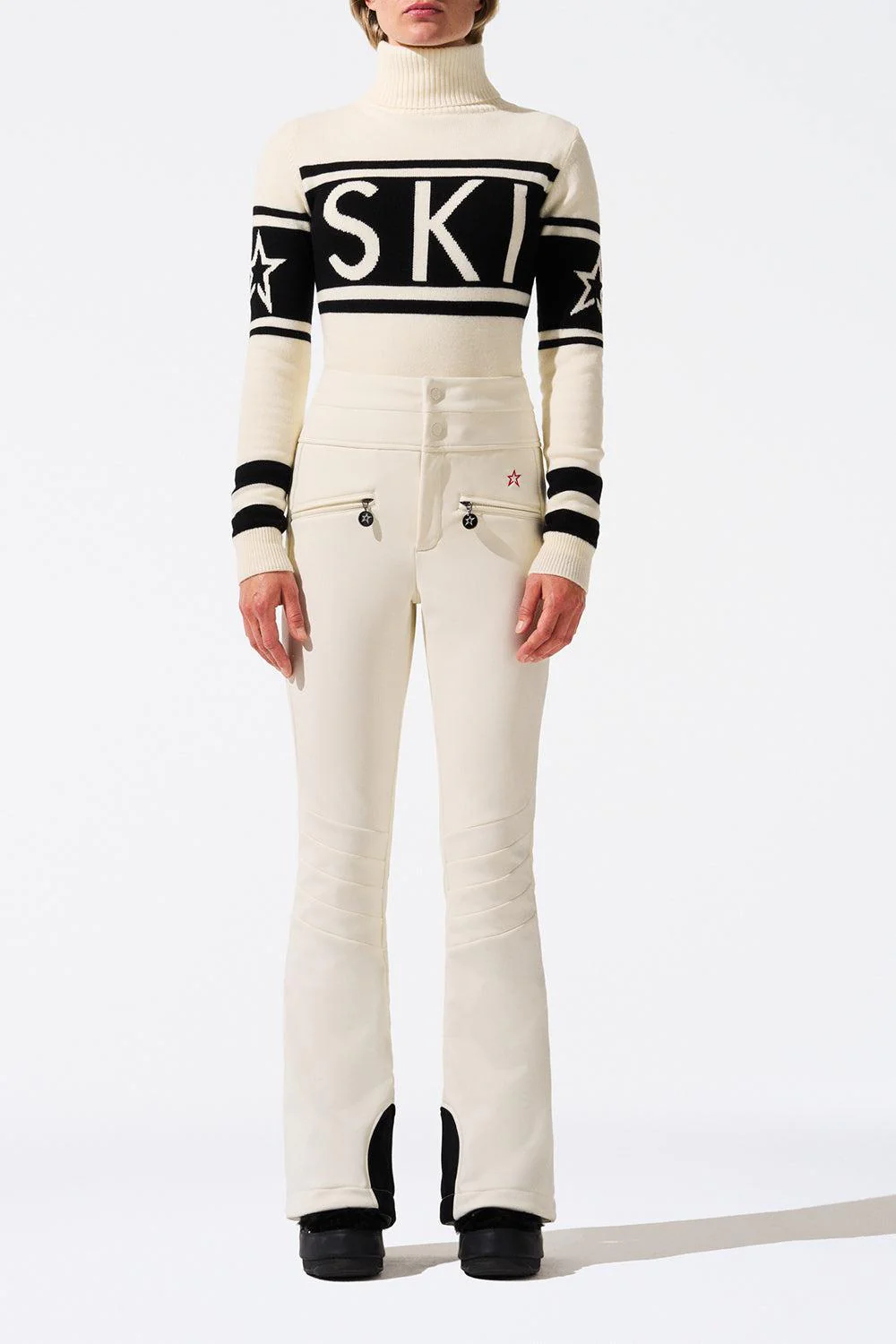 Aurora Flare Ski Pant - Snow White - Image 2