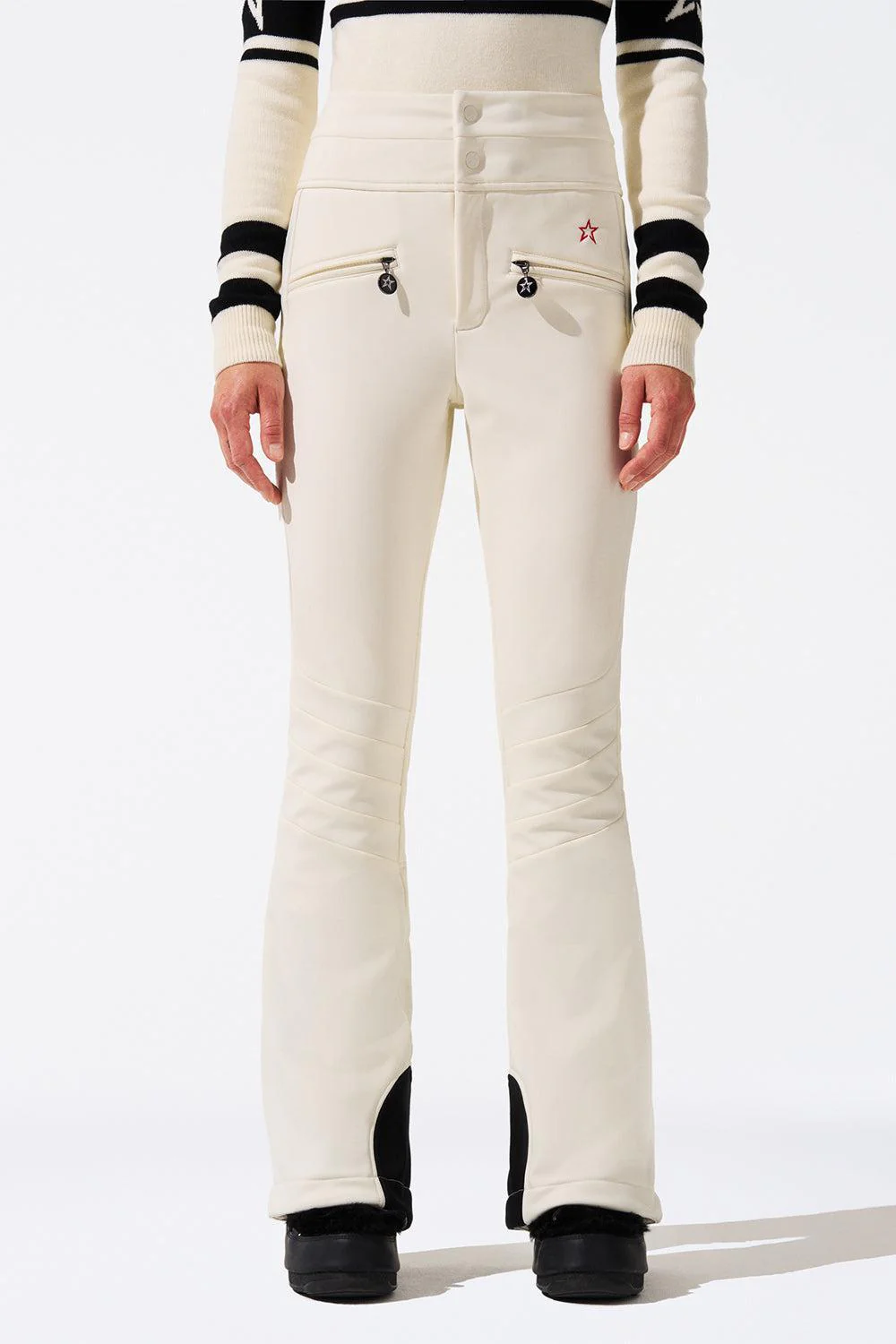 Aurora Flare Ski Pant - Snow White - Image 3
