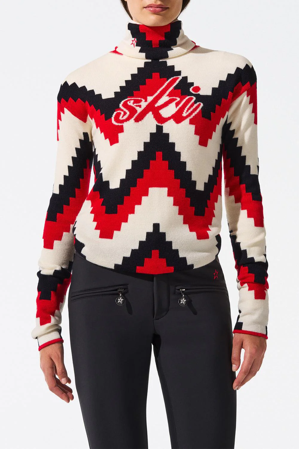 Chevron Sweater - Red - Image 2