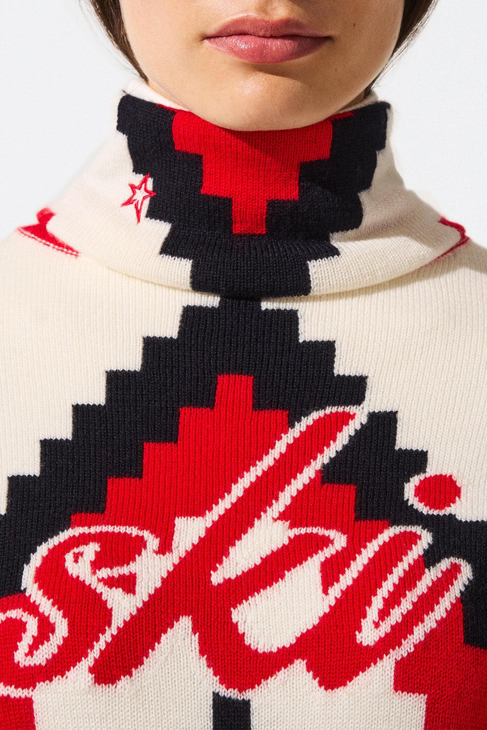Chevron Sweater - Red - Image 4