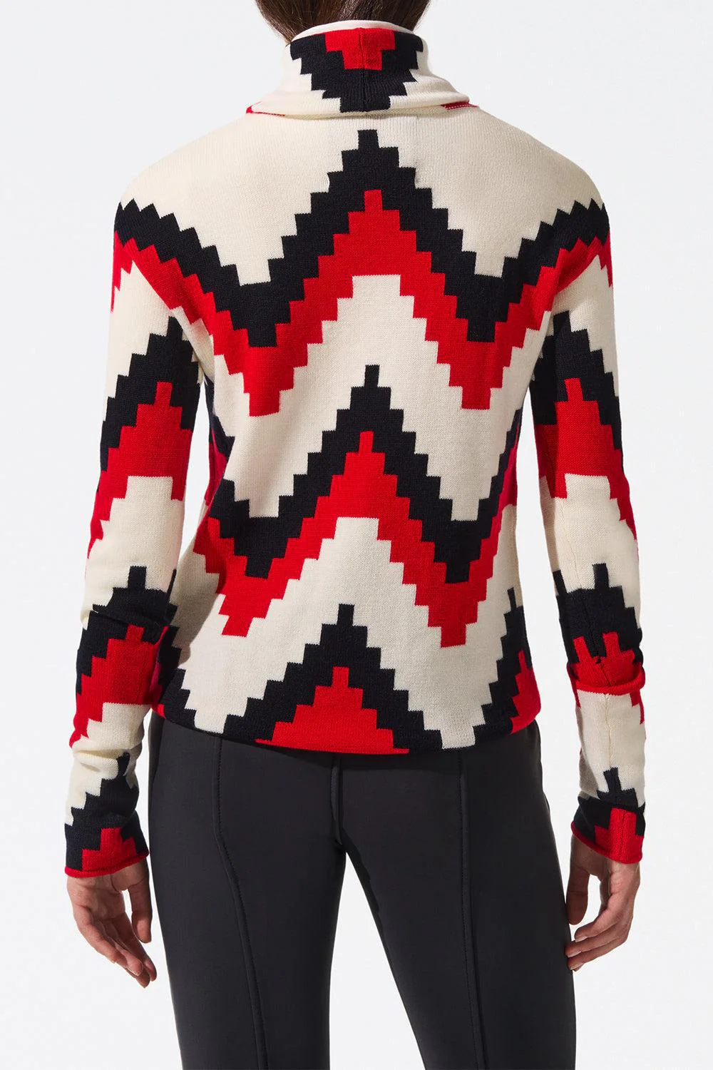 Chevron Sweater - Red - Image 5