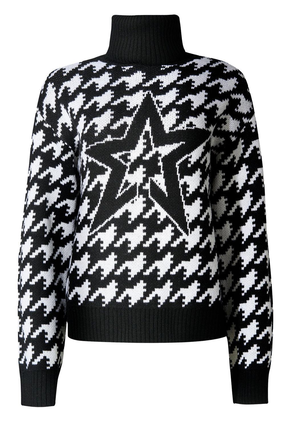 Chunky Houndstooth Sweater